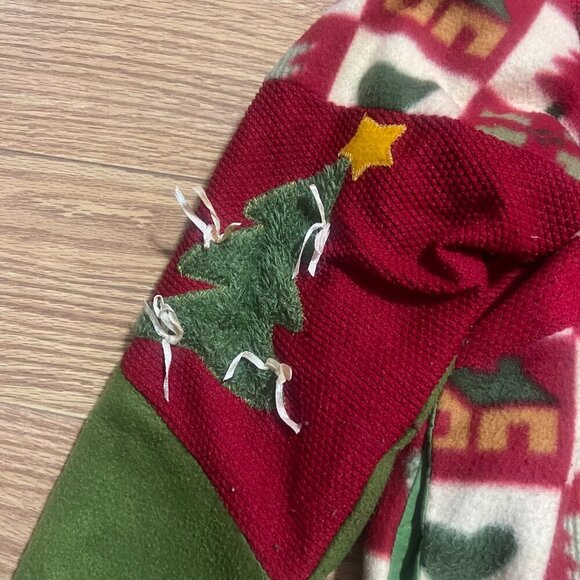 Vintage Fleece Christmas Sweater Medium - Picture 4 of 12